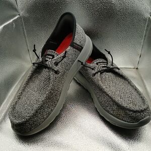 Skechers Black and Gray Slip In Loafers Men's Size 10.5